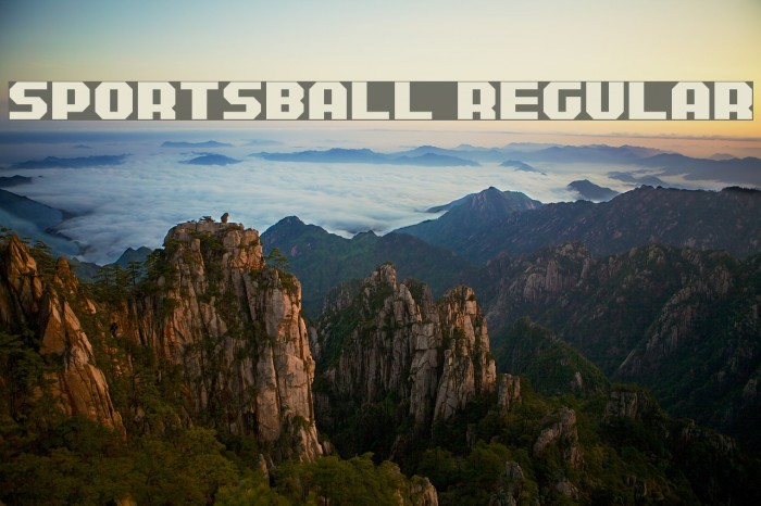 Sportsball Regular Font examples