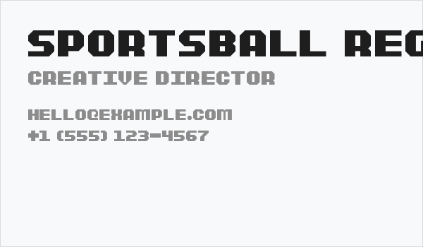 Sportsball Regular Business Card
