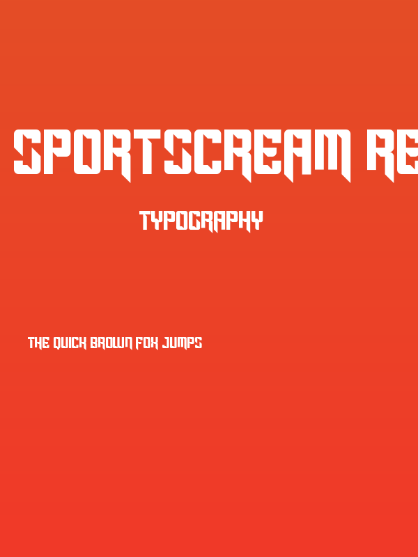 Sportscream Regular Poster