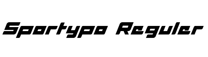 Sportypo Reguler  Fuentes Gratis Descargar