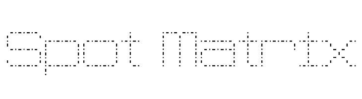 Spot Matrix Font