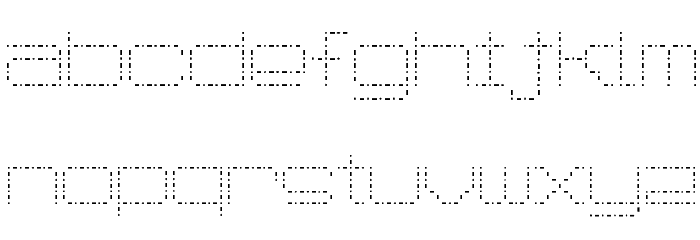 Spot Matrix Font LOWERCASE