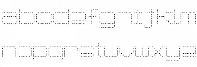 Spot Matrix フォント 小文字