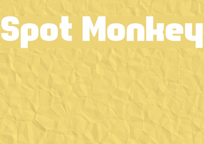 Spot Monkey Font examples