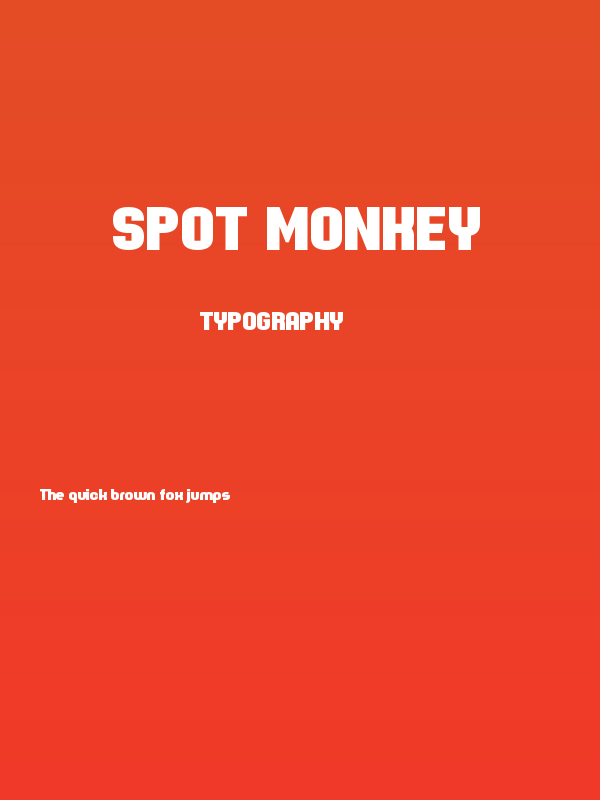 Spot Monkey Poster