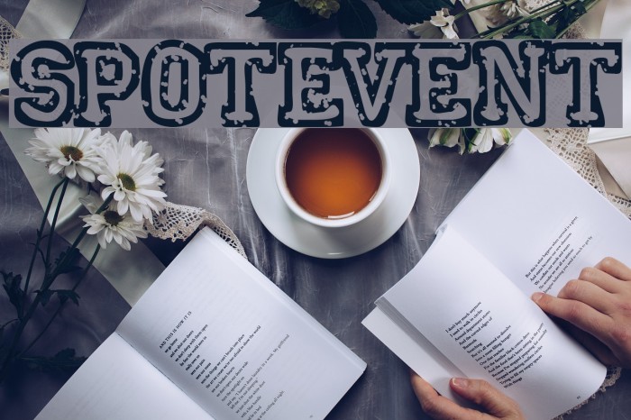 SpotEvent Font examples