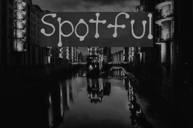 Spotful Font examples