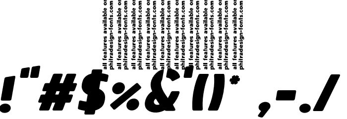 Spotlight DEMO Italic Font OTHER CHARS