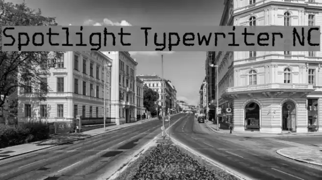 Spotlight Typewriter NC Fonte examples