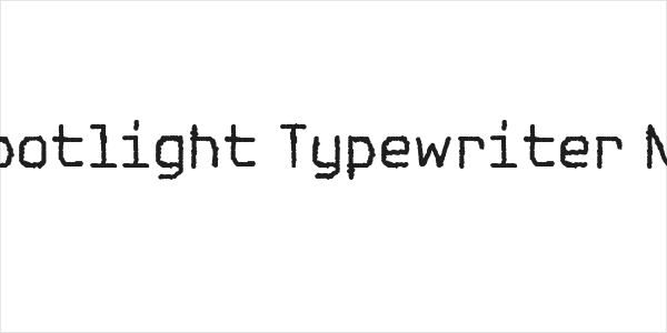 Spotlight Typewriter NC Logo