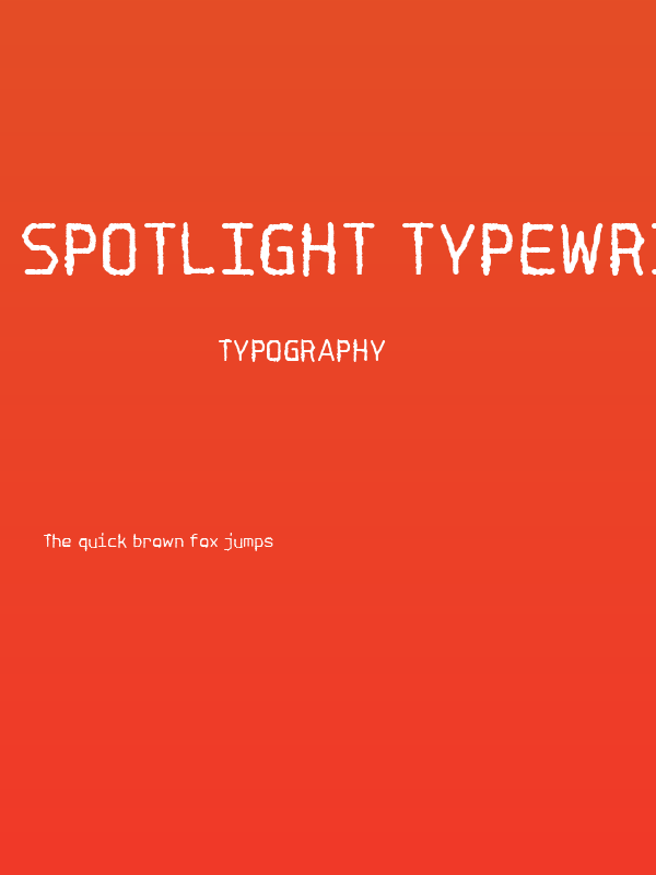 Spotlight Typewriter NC Poster