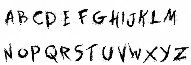 Spots in the Mirror Font Litere mari
