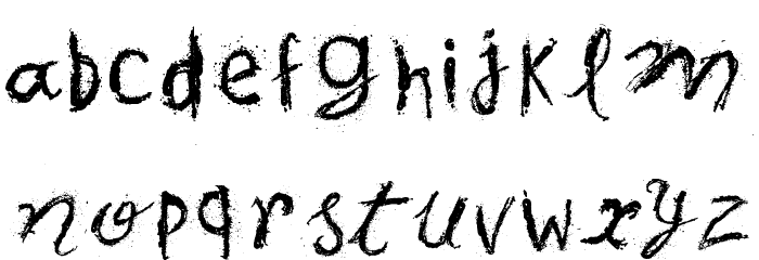 Spots in the Mirror Font LOWERCASE