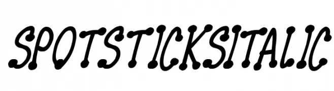 Spotsticks Italic 