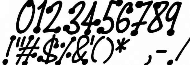 Spotsticks Italic Font OTHER CHARS