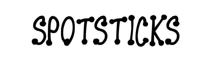 Spotsticks  フリーフォントのダウンロード