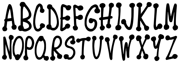 Spotsticks Font LOWERCASE