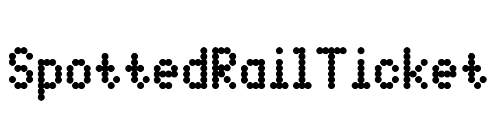 Spotted Rail Ticket  baixar fontes gratis