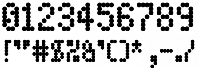 Spotted Rail Ticket Font OTHER CHARS