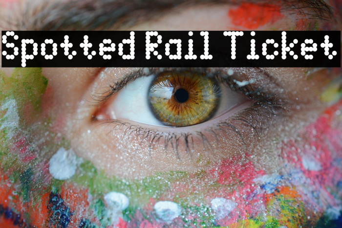 Spotted Rail Ticket Example 1