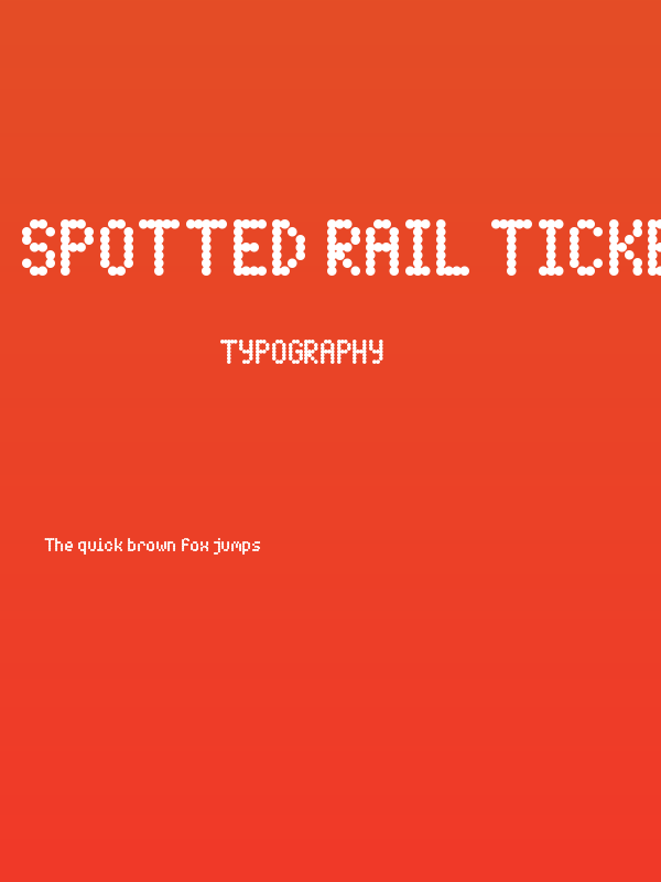 Spotted Rail Ticket Poster