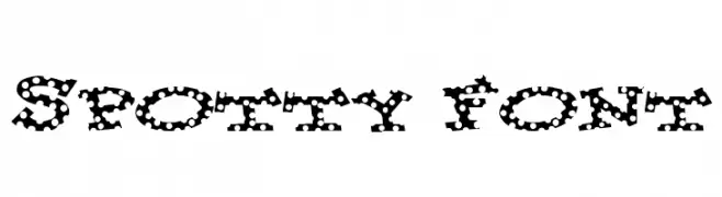 Spotty Font  لخطوط تنزيل