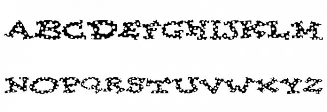 Spotty Font Schriftart Groß