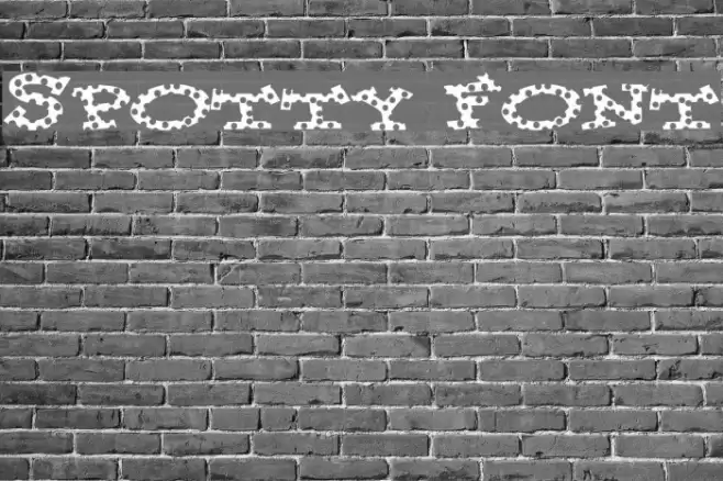 Spotty Font Font examples