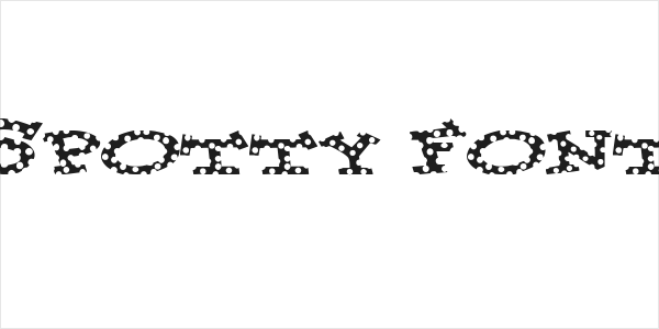 Spotty Font Logo