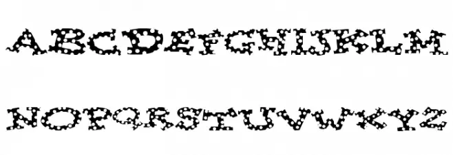 Spotty Font Fuentes MINÚSCULAS