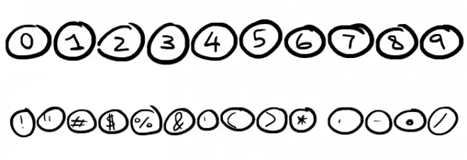 Spotty Font OTHER CHARS