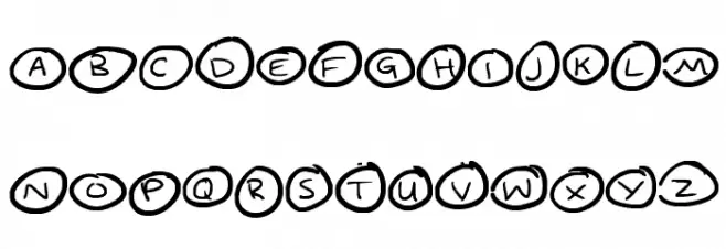 Spotty Font Litere mari
