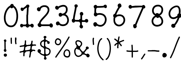 SpottyDottie Font OTHER CHARS