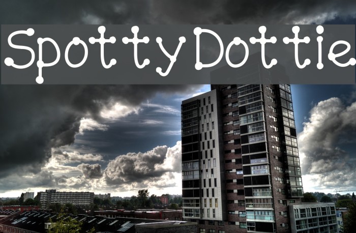 SpottyDottie Font examples