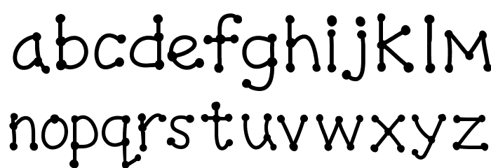 SpottyDottie Font LOWERCASE