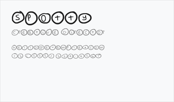 Spotty Business Card