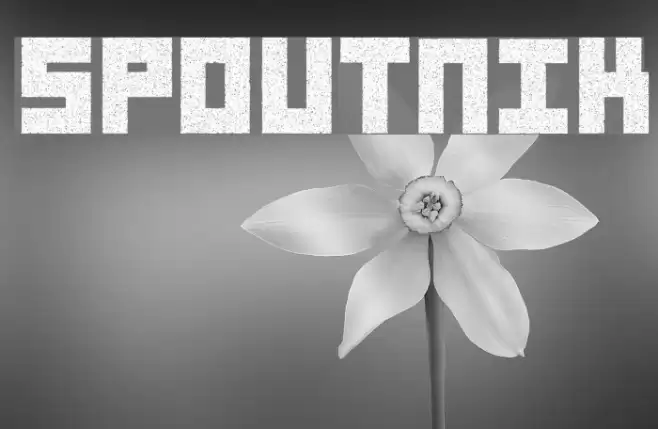 Spoutnik Font examples