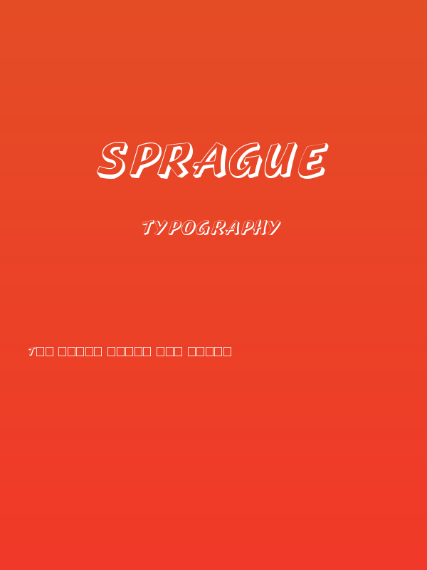 Sprague Poster
