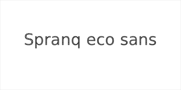 Spranq eco sans Logo