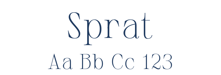 Sprat Font Preview