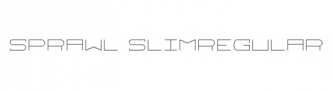 Sprawl SlimRegular  baixar fontes gratis