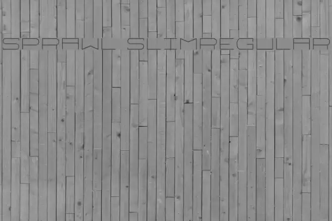Sprawl SlimRegular Font examples