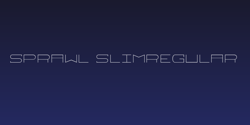 Sprawl SlimRegular Social Header