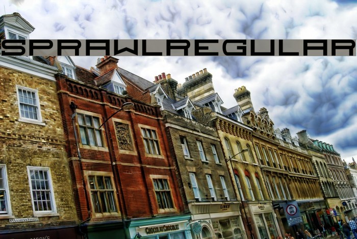 SprawlRegular Font examples
