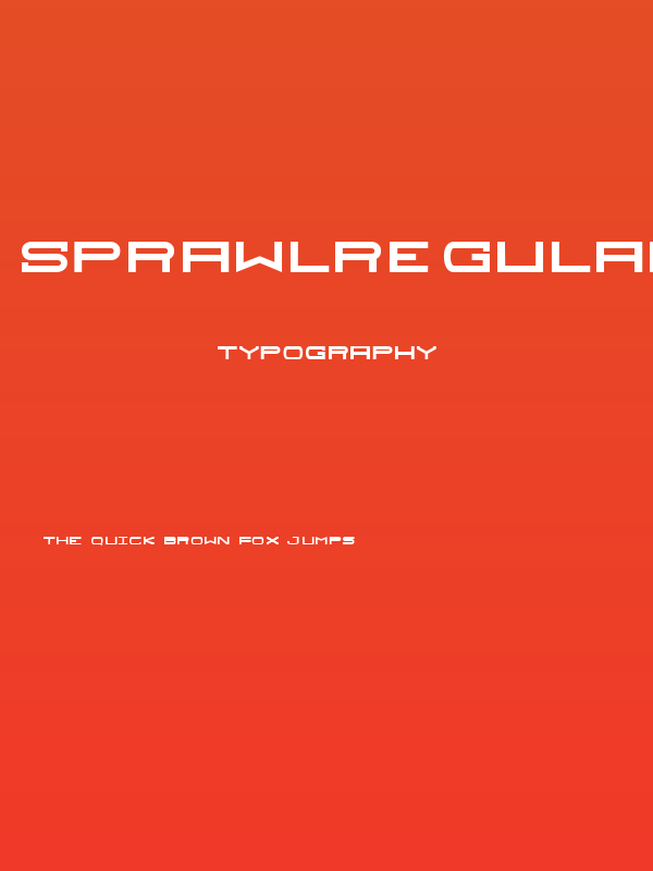 SprawlRegular Poster