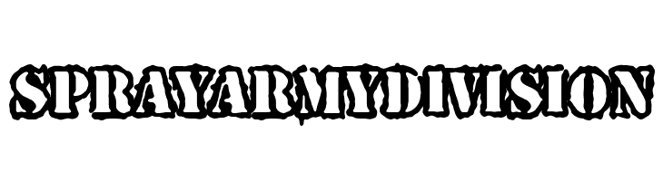 Spray Army Division  les polices de caractères gratuit tlcharger