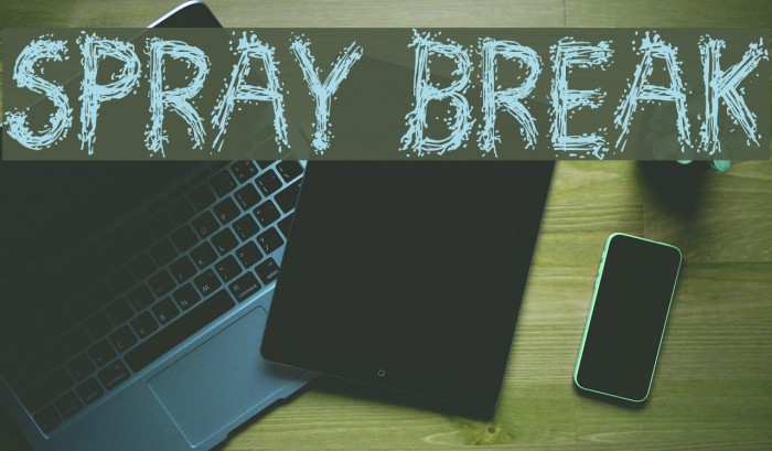 Spray Break Font examples