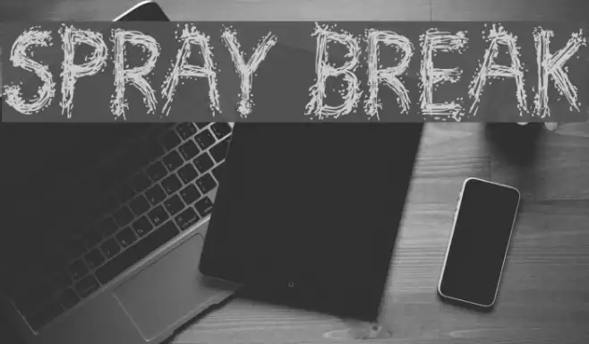 Spray Break フォント examples