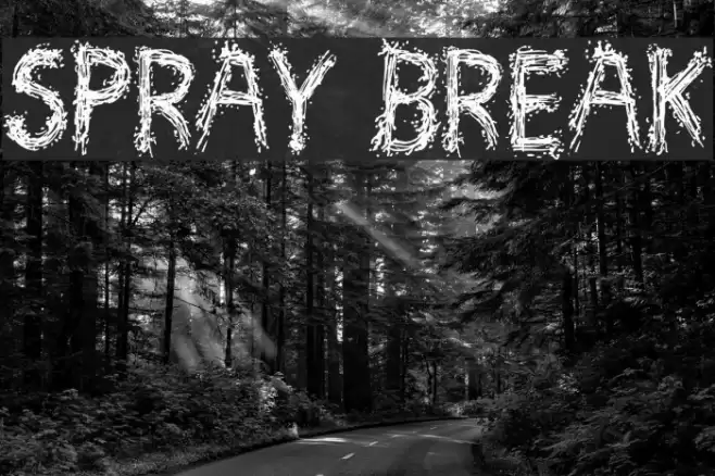 Spray Break フォント examples