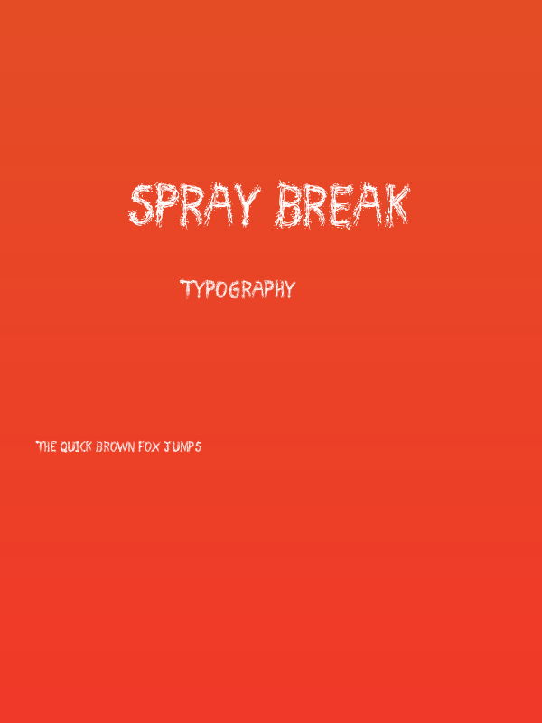 Spray Break Poster